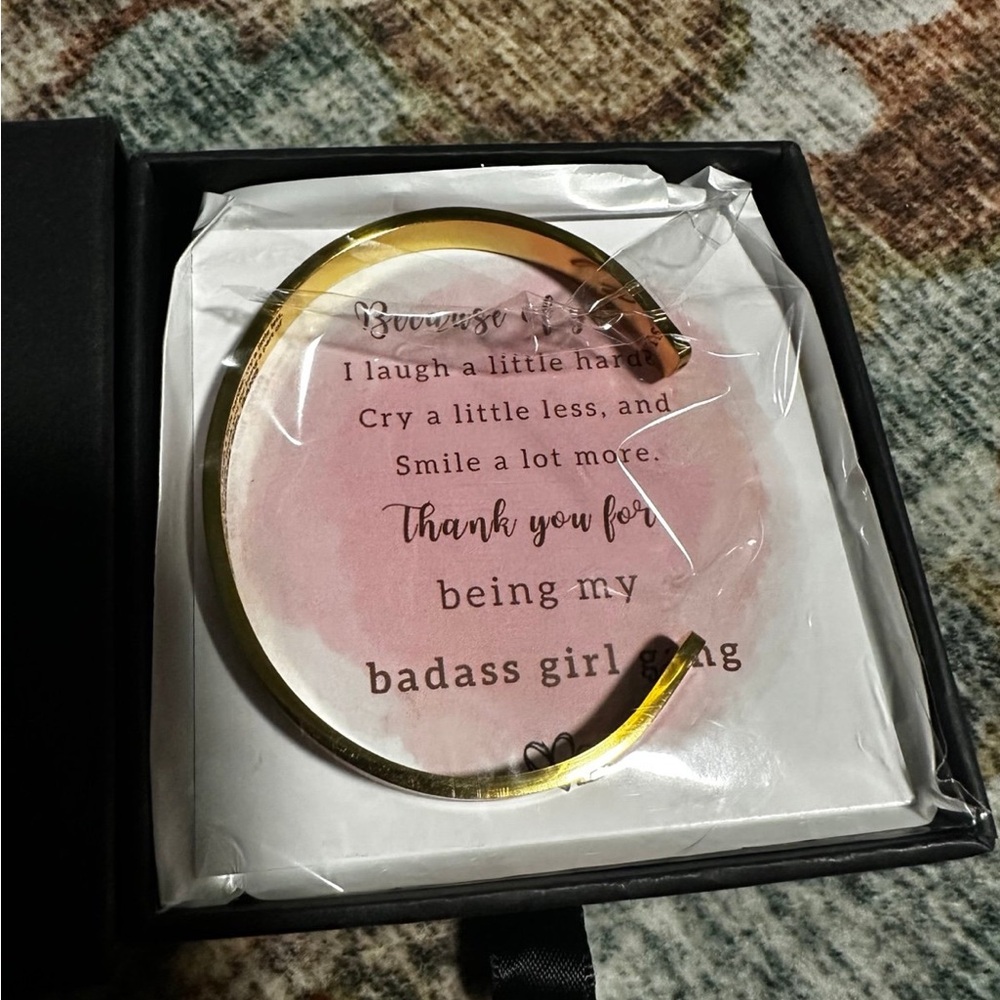 Gold bff bracelet
